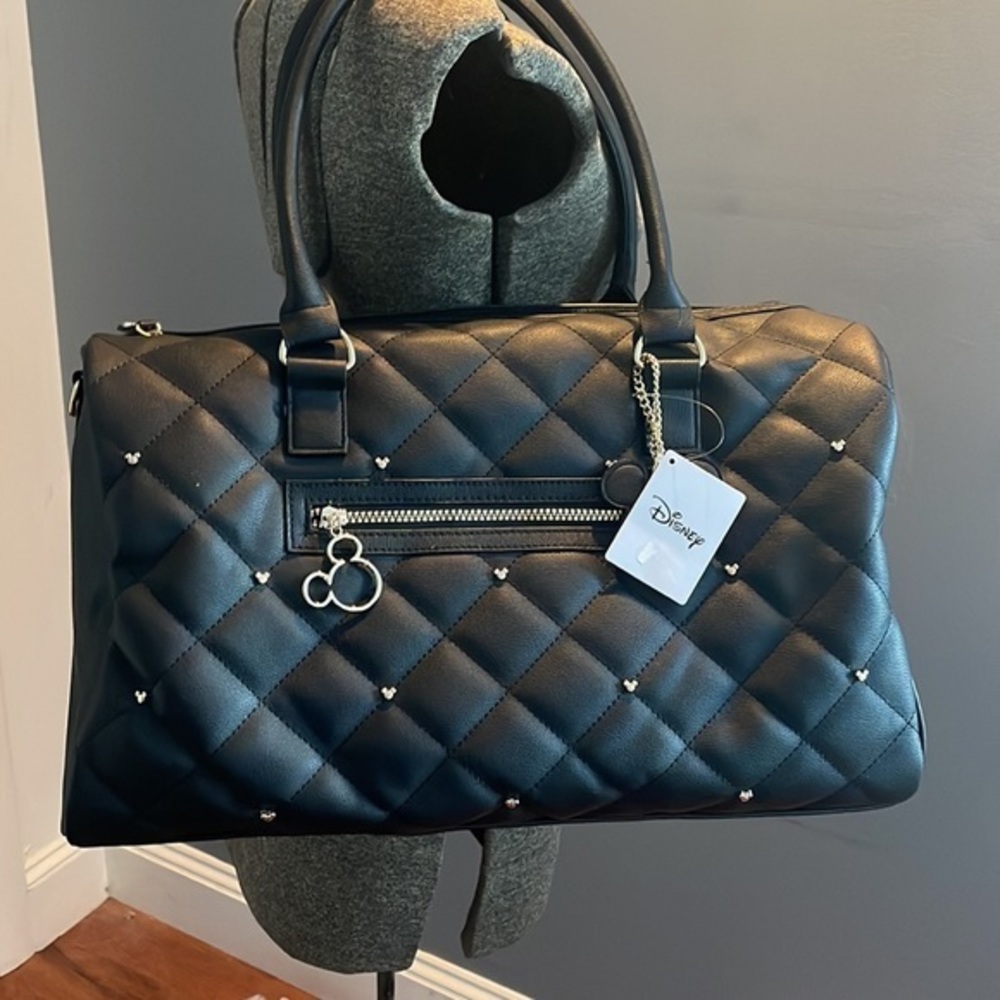 Disney Classic Mickey Mouse Black Travel Weekender Luggage Bag